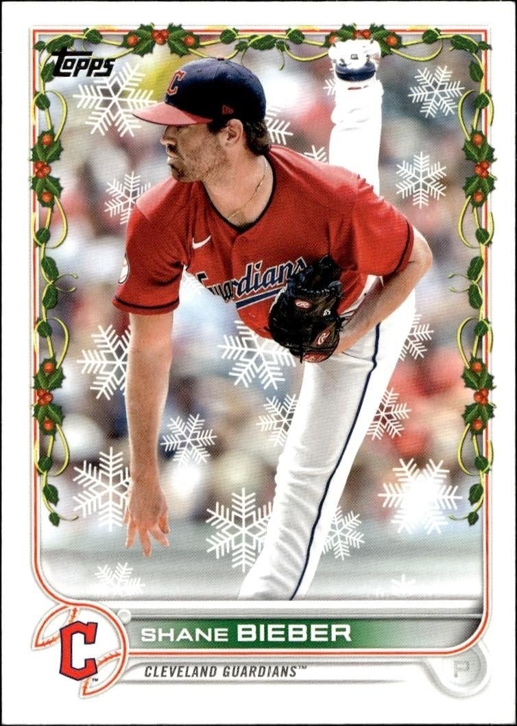 2022 Topps Holiday Shane Bieber #HW126 trading card