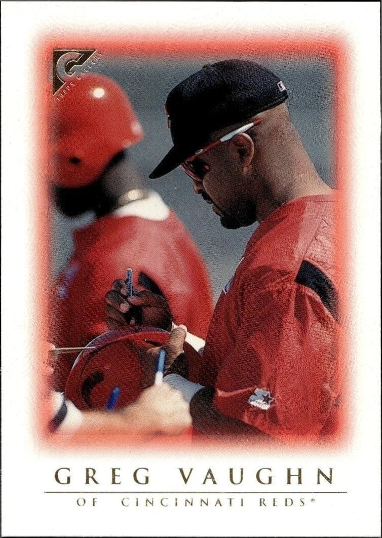 1999 Topps Gallery Greg Vaughn #23 trading card