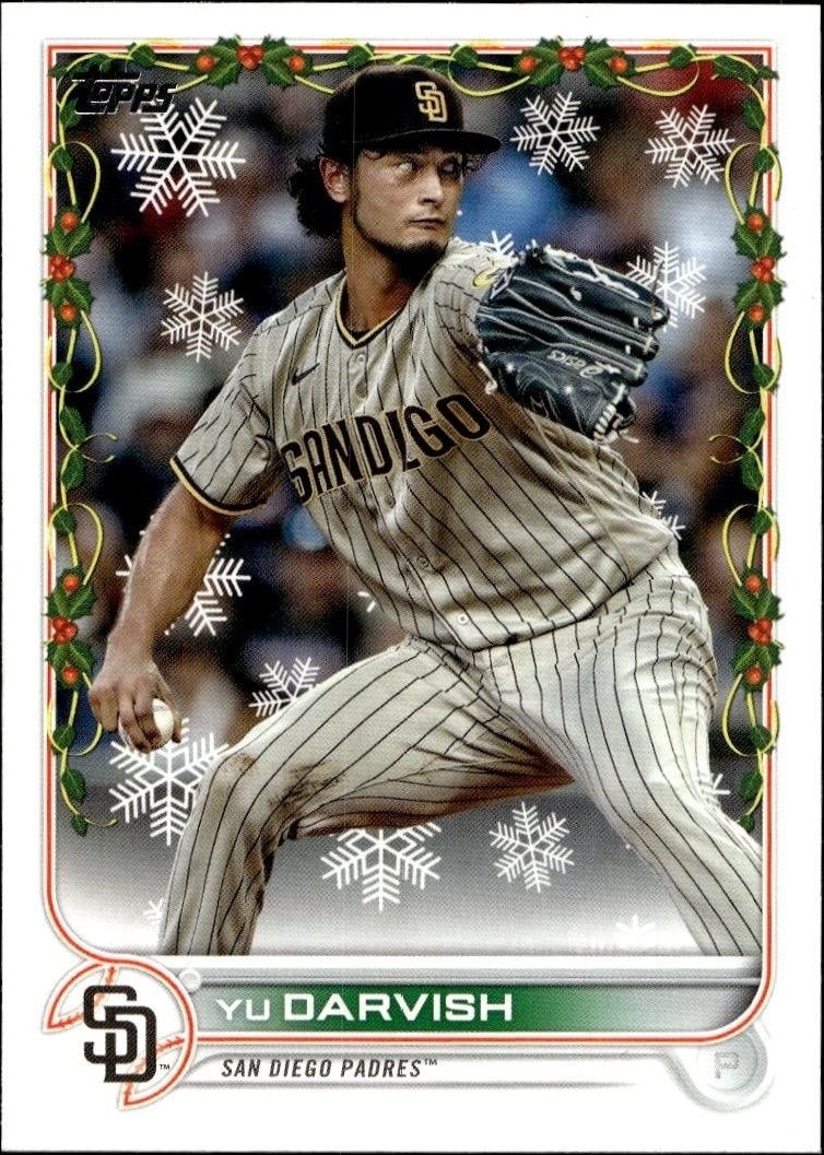 2022 Topps Holiday Yu Darvish #HW182 trading card