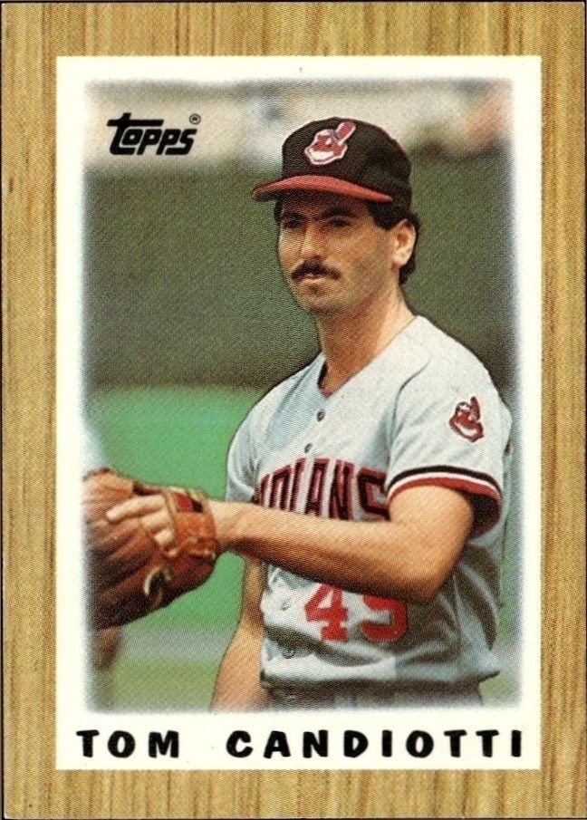 1987 Topps Minis Tom Candiotti #50 trading card