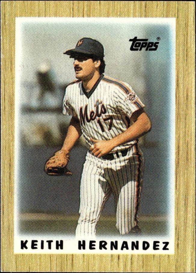 1987 Topps Minis Keith Hernandez #24 trading card