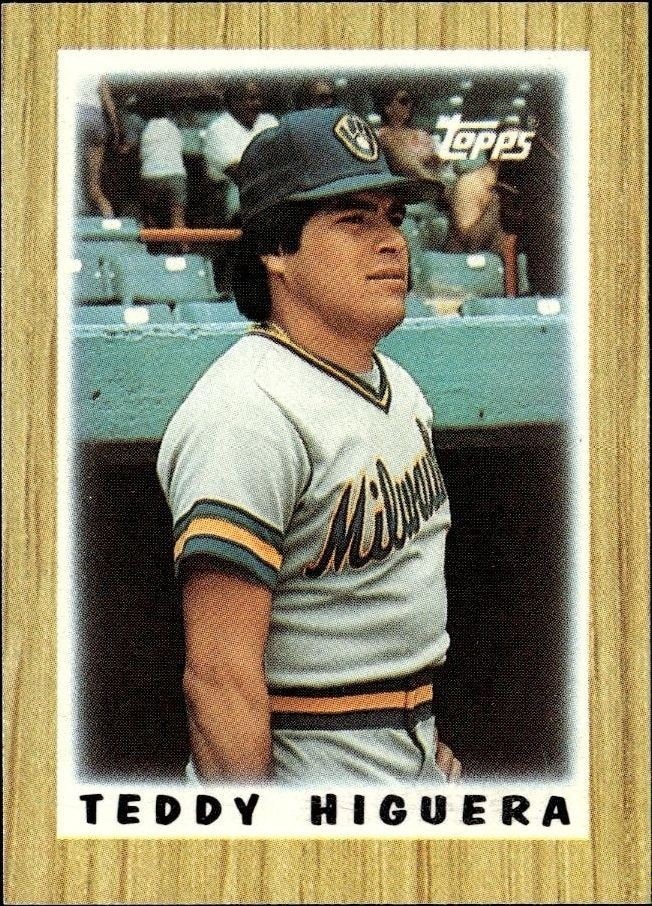 1987 Topps Minis Teddy Higuera #60 trading card