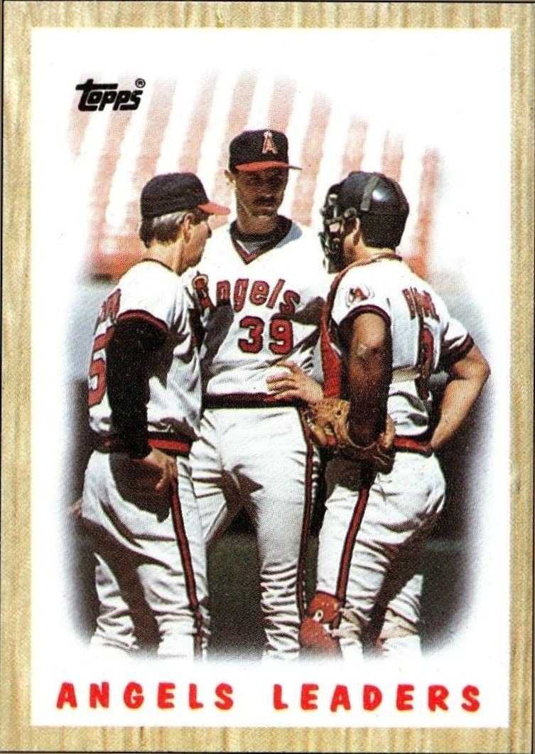 1987 Topps California Angels #556 trading card