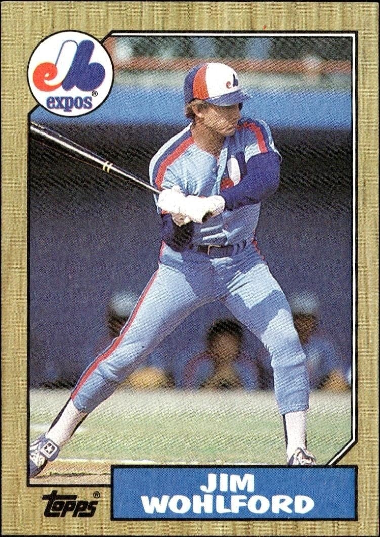 1987 Topps Jim Wohlford #527 trading card