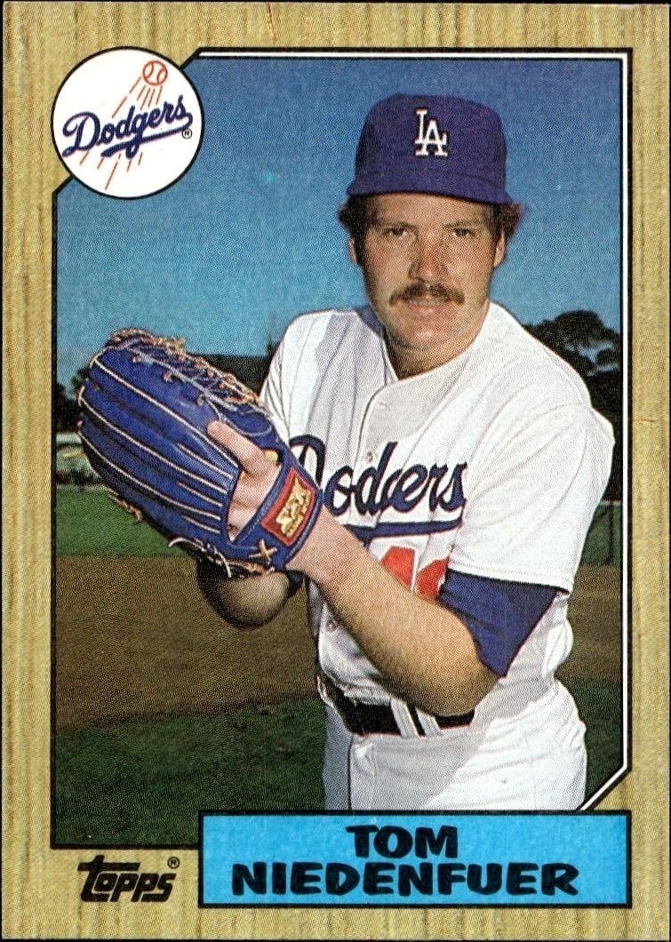 1987 Topps Tom Niedenfuer #538 trading card