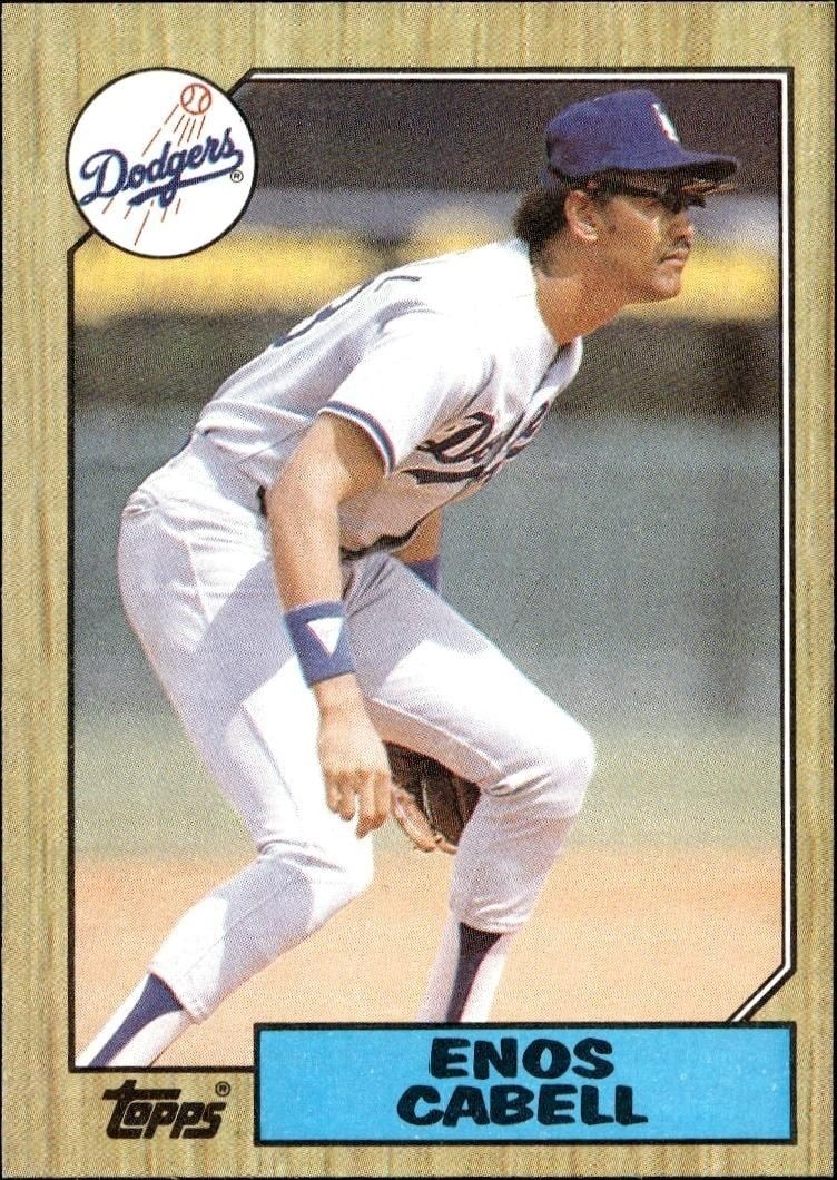 1987 Topps Enos Cabell #509 trading card