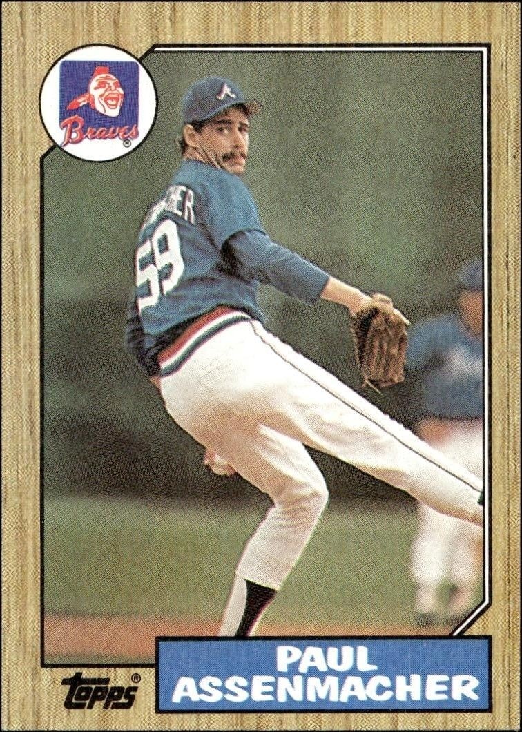 1987 Topps Paul Assenmacher #132 trading card