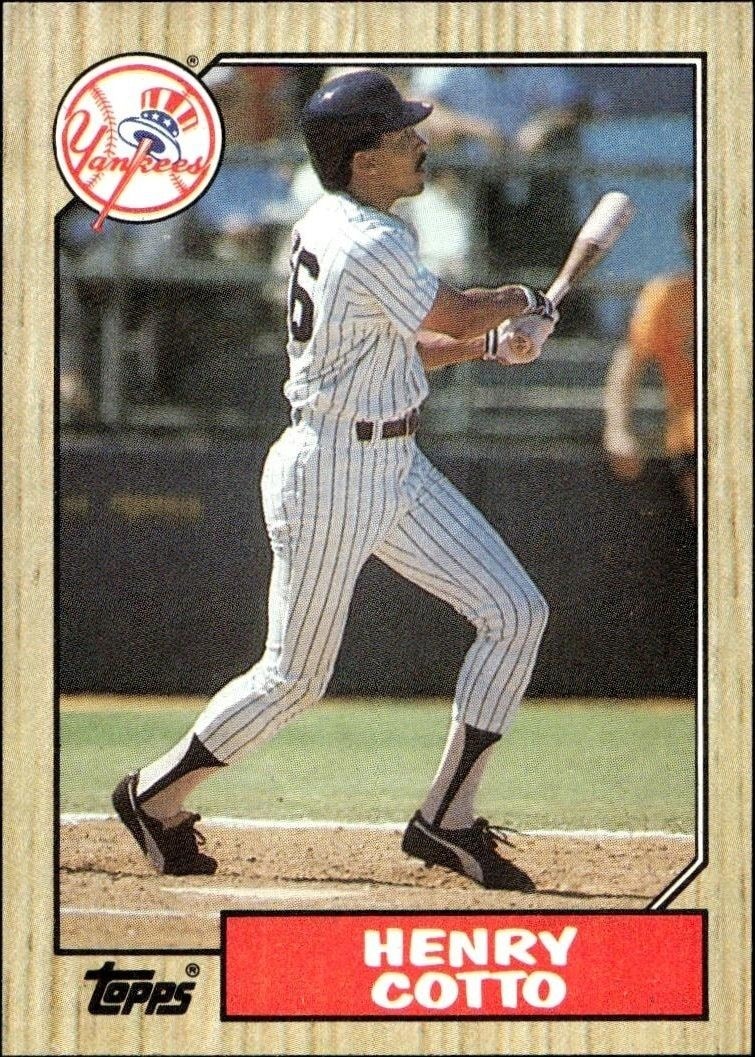 1987 Topps Henry Cotto #174 trading card