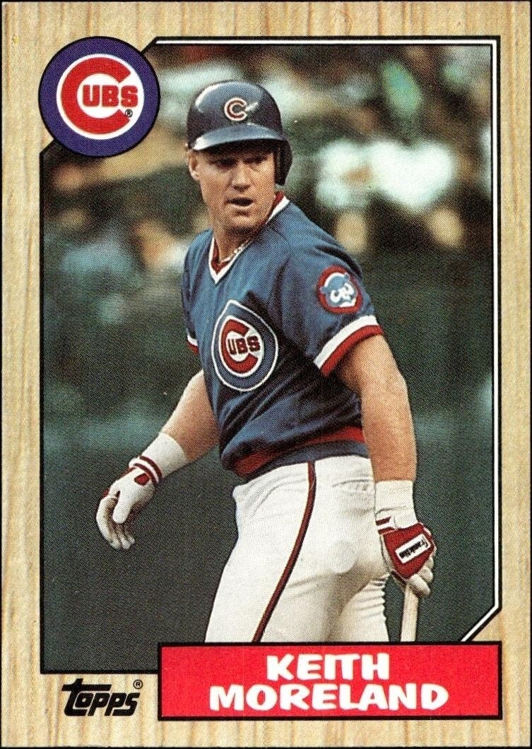 1987 Topps Keith Moreland #177 trading card
