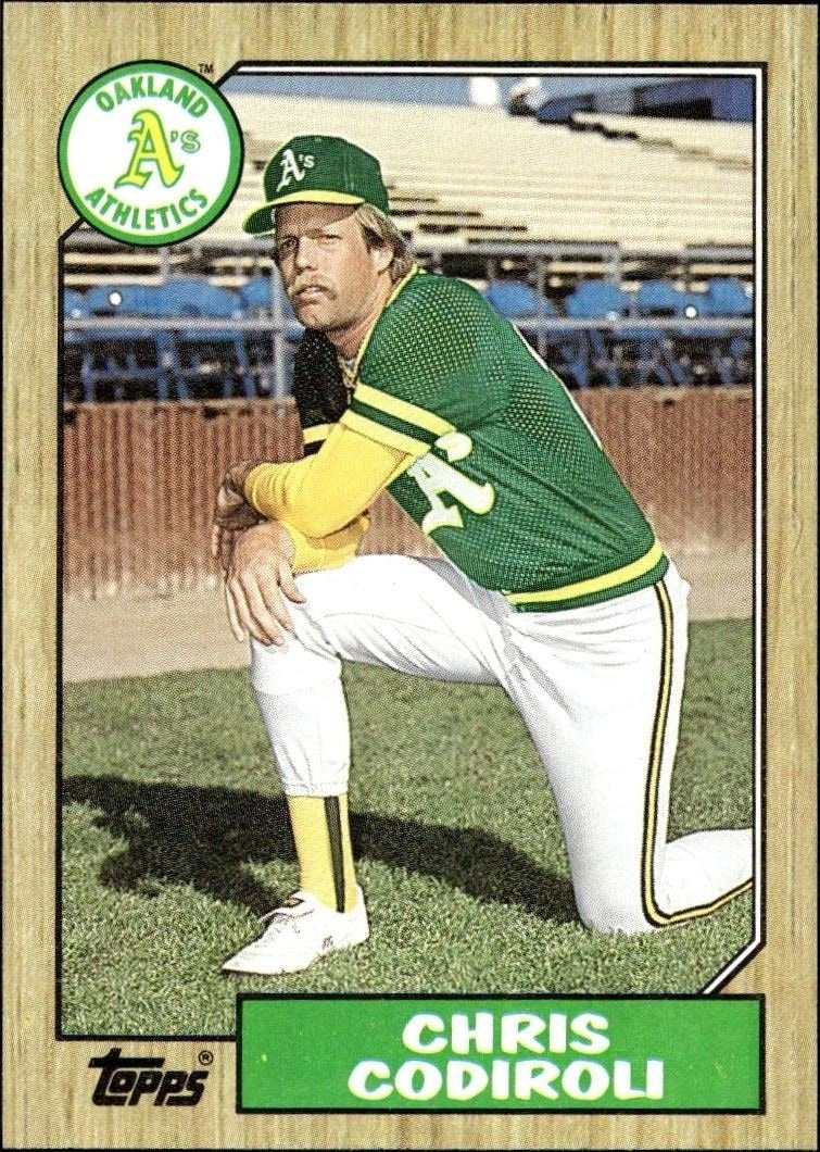 1987 Topps Chris Codiroli #217 trading card