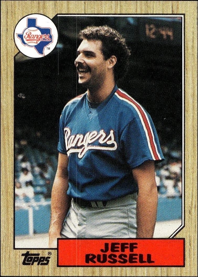 1987 Topps Jeff Russell #444 trading card