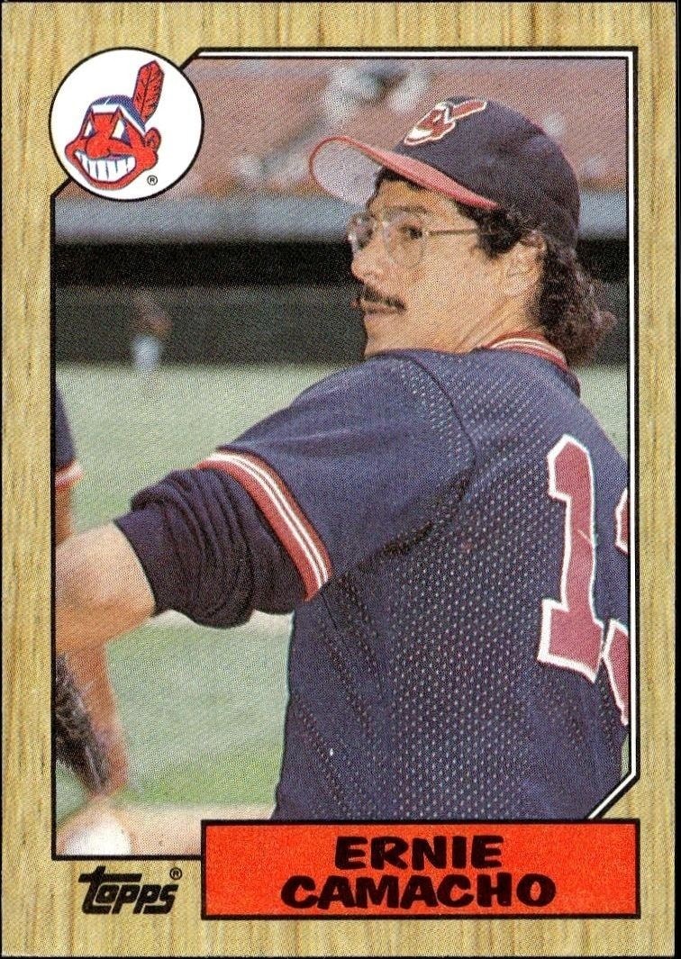 1987 Topps Ernie Camacho #353 trading card
