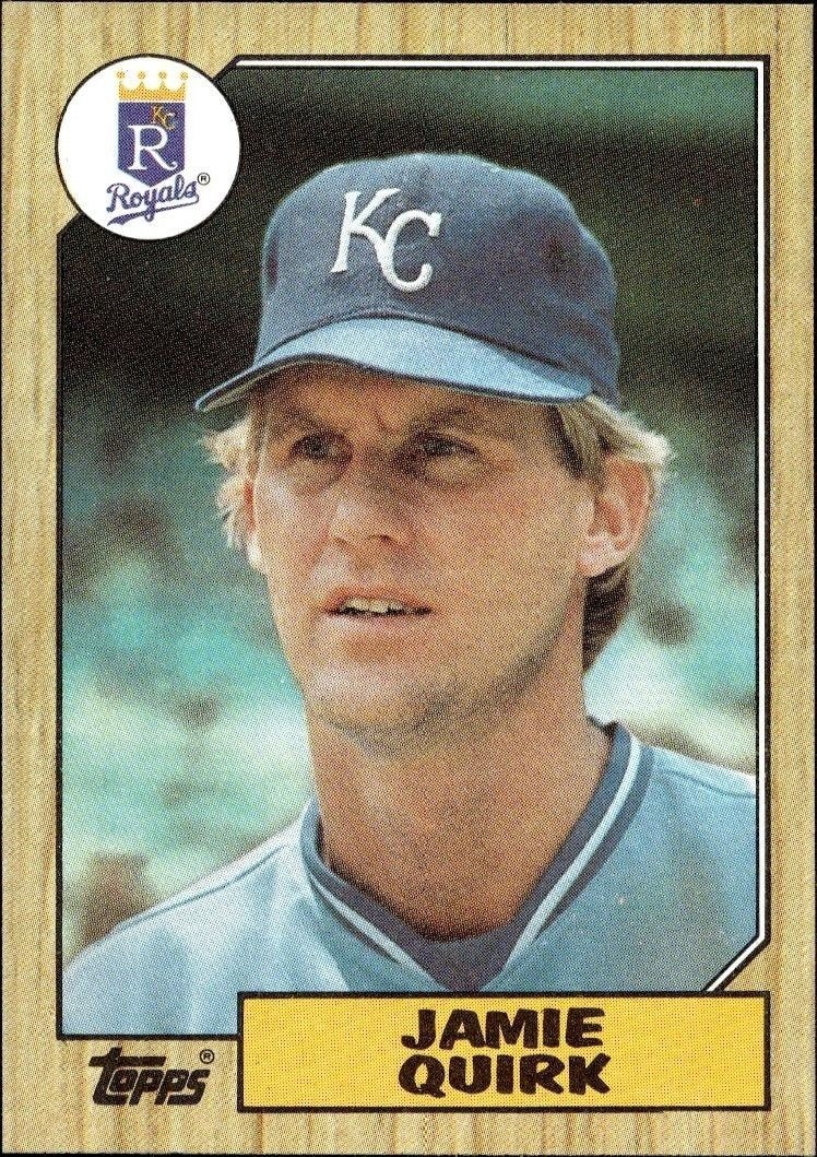 1987 Topps Jamie Quirk #354 trading card
