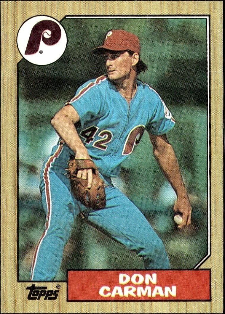 1987 Topps Don Carman #355 trading card