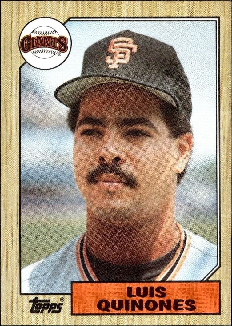 1987 Topps Luis Quinones #362 trading card