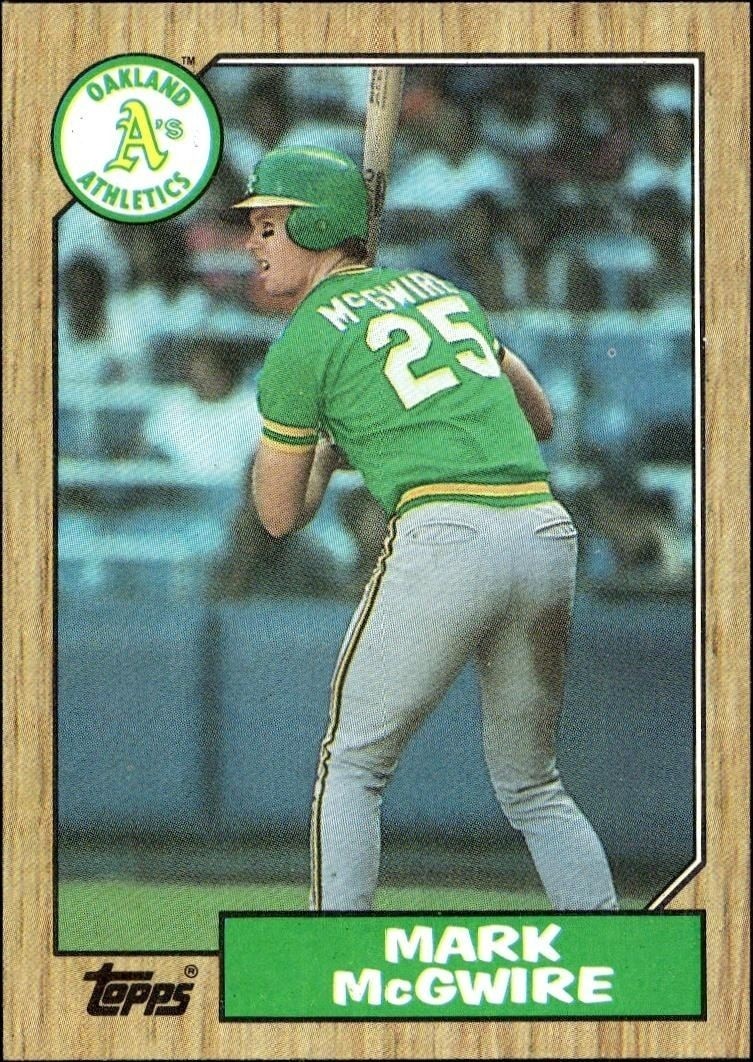 1987 Topps Mark McGwire #366 trading card