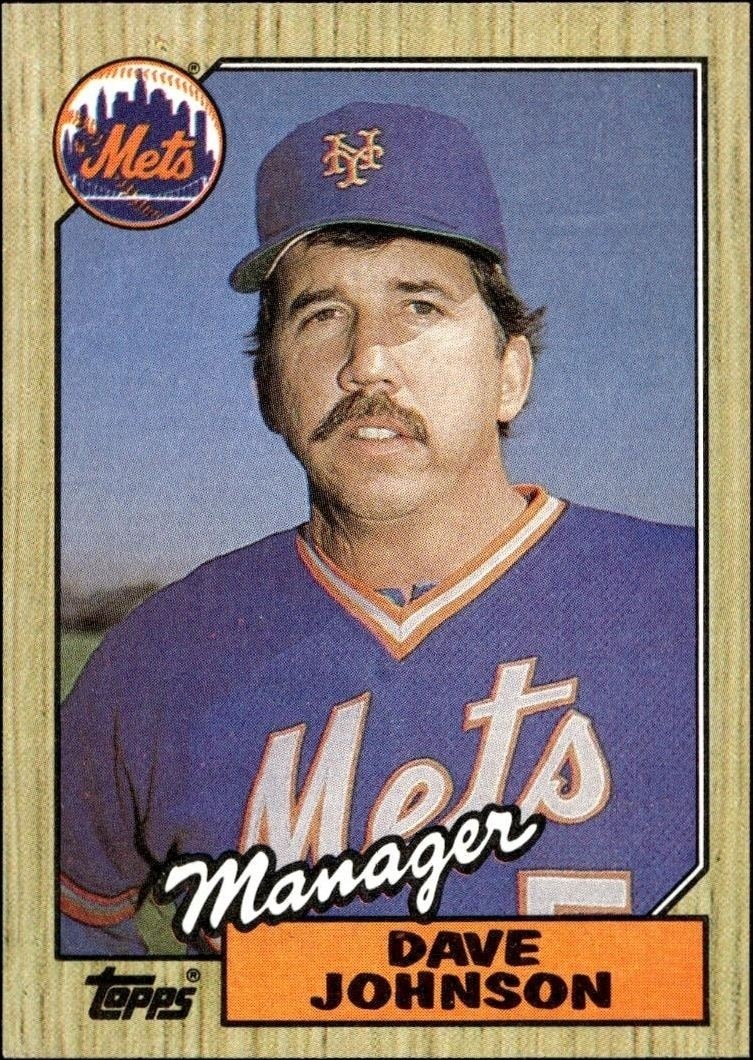 1987 Topps Dave Johnson #543 trading card