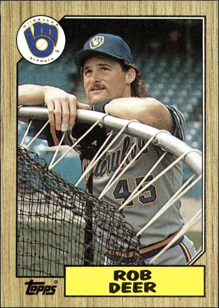 1987 Topps Rob Deer #547 trading card
