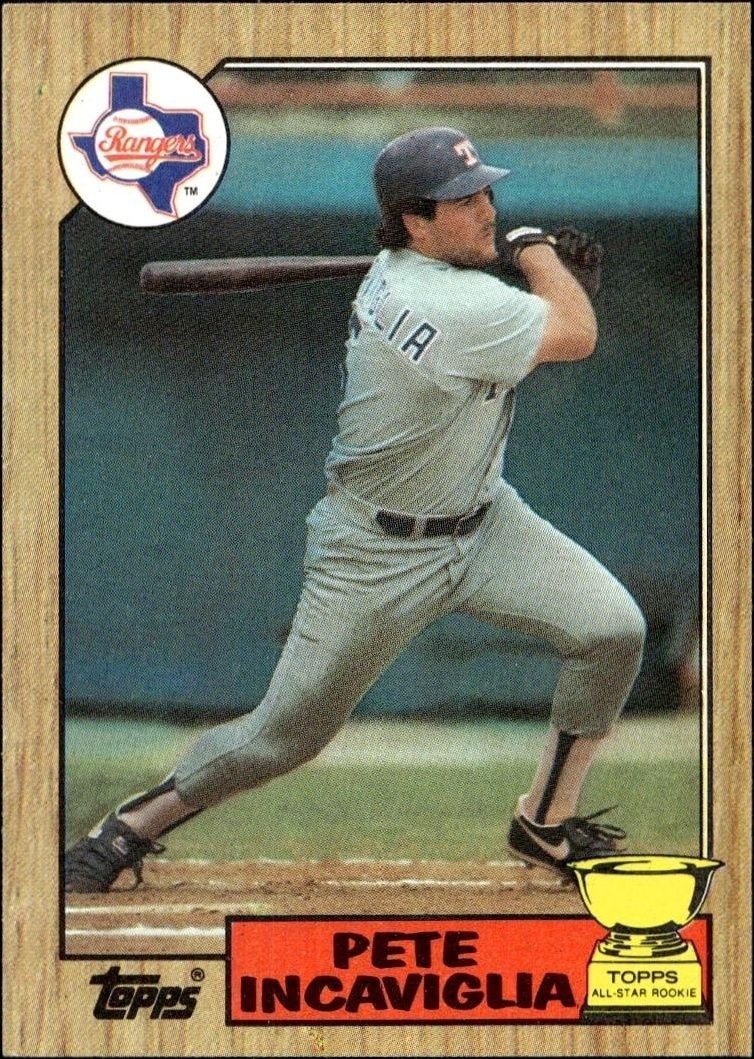 1987 Topps Pete Incaviglia #550 trading card