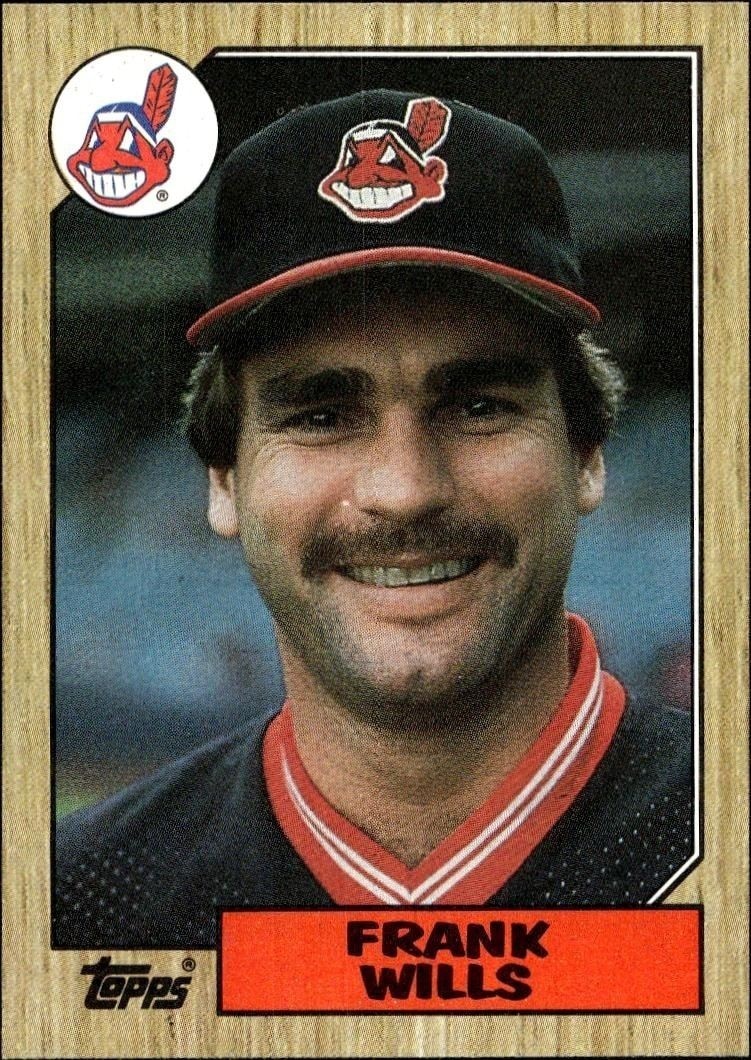 1987 Topps Frank Wills #551 trading card