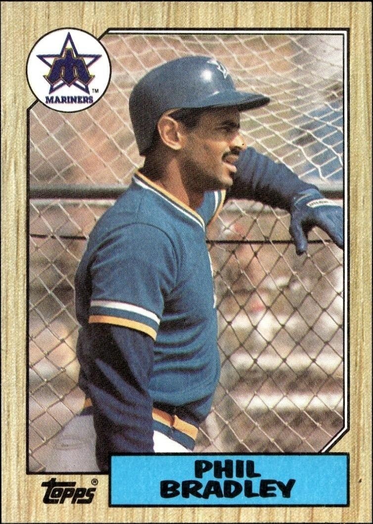1987 Topps Phil Bradley #525 trading card