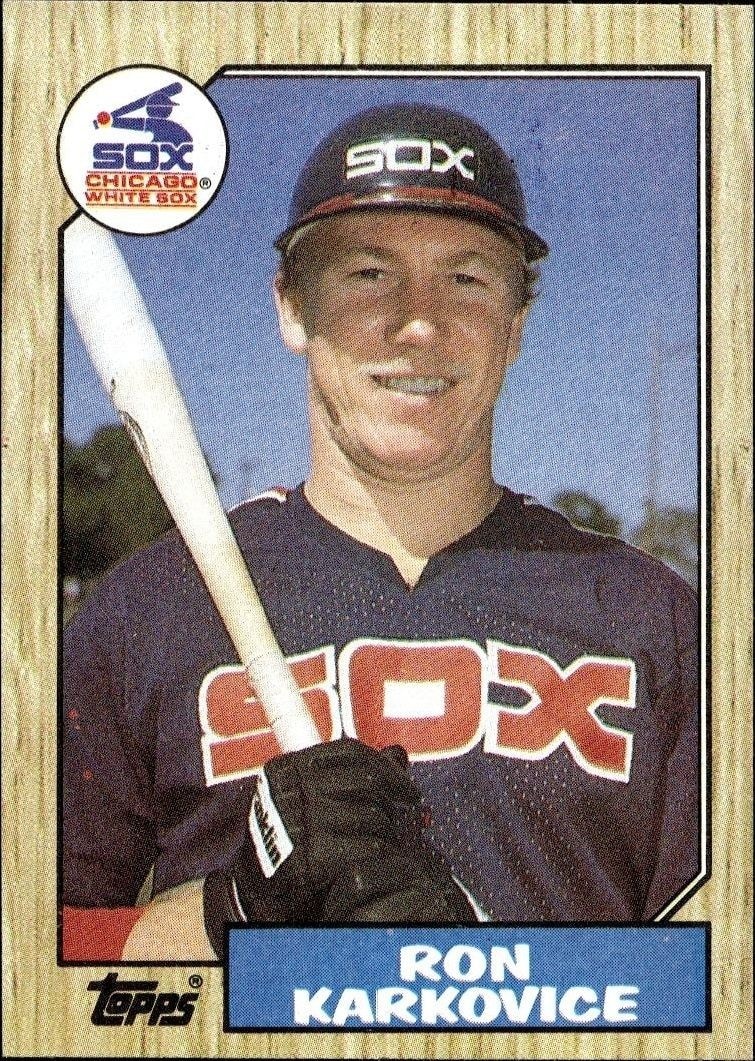 1987 Topps Ron Karkovice #491 trading card