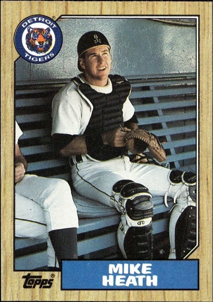 1987 Topps Mike Heath #492 trading card