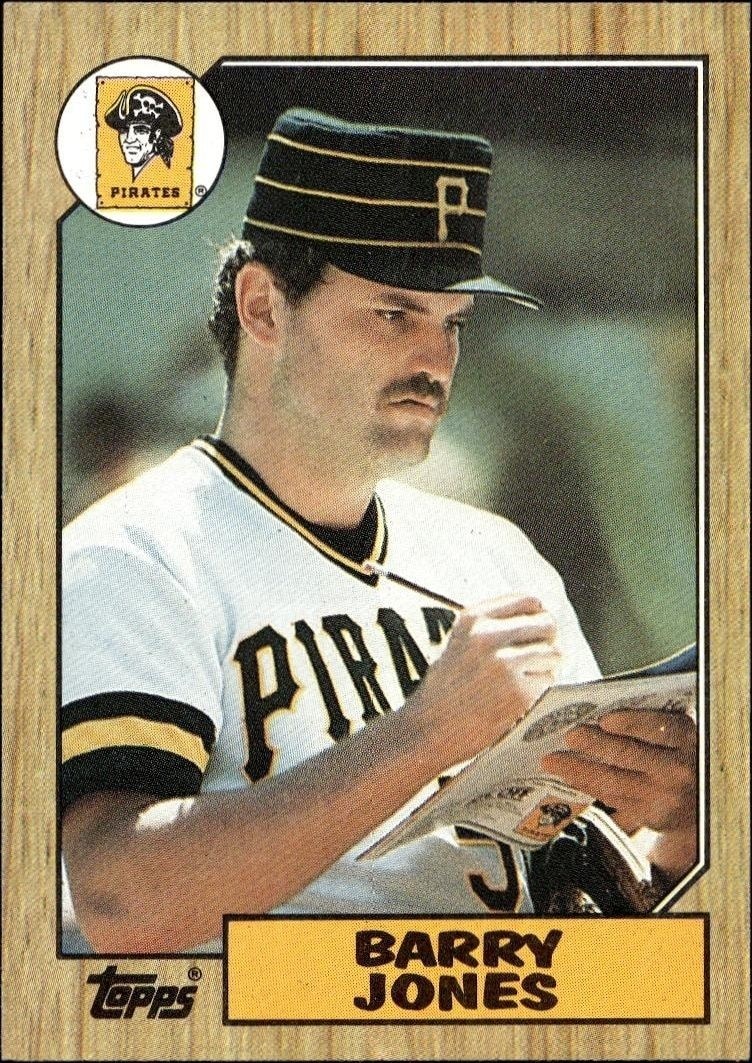 1987 Topps Barry Jones #494 trading card