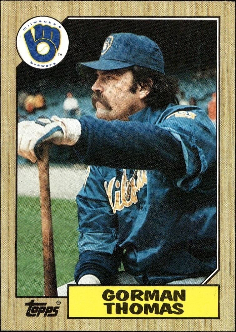 1987 Topps Gorman Thomas #495 trading card
