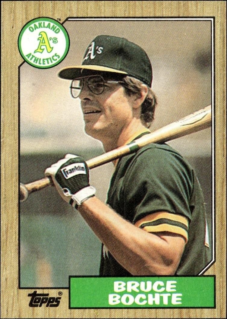 1987 Topps Bruce Bochte #496 trading card