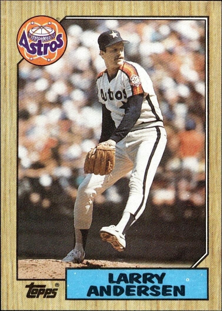 1987 Topps Larry Andersen #503 trading card