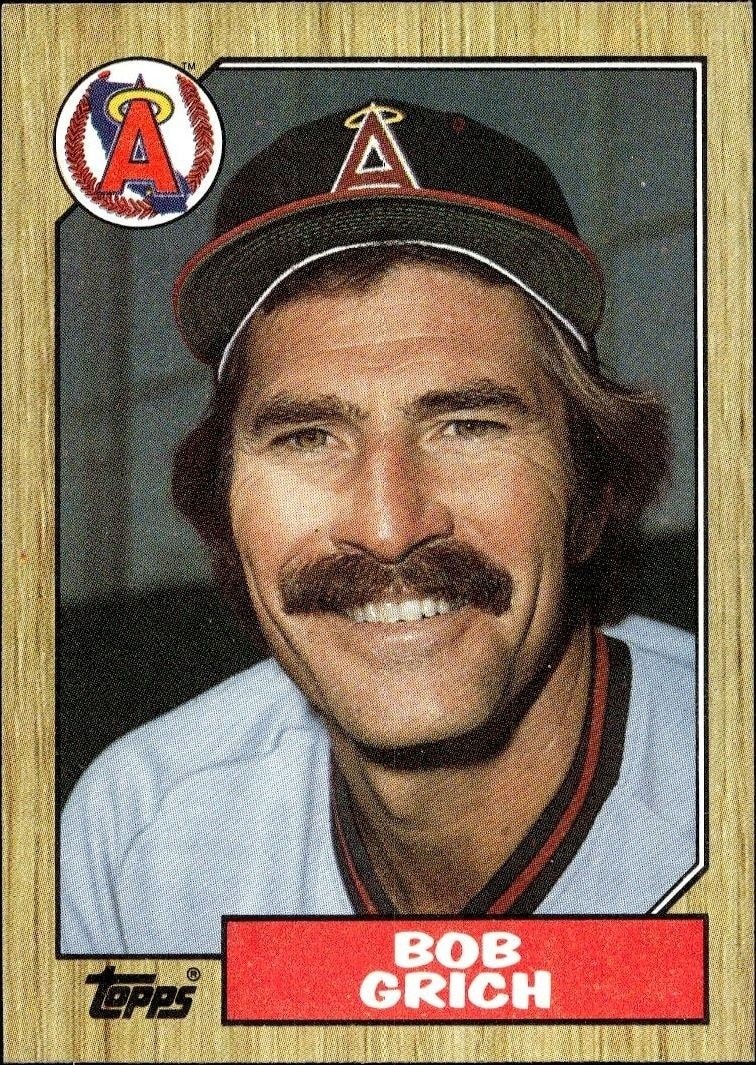 1987 Topps Bob Grich #677 trading card