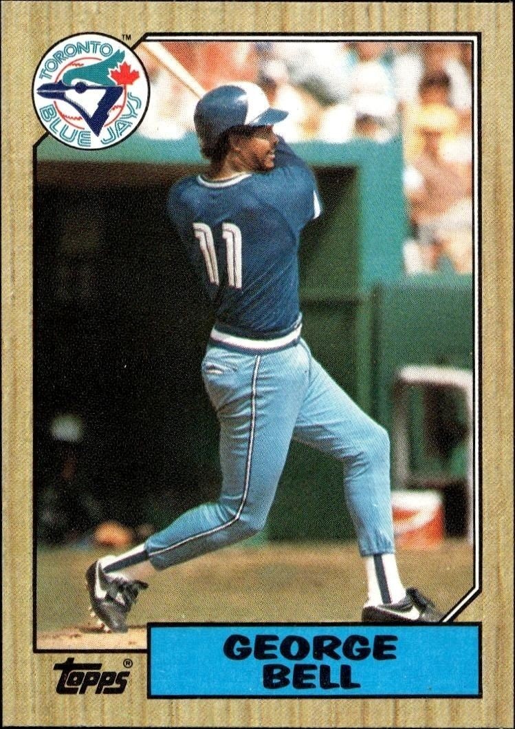 1987 Topps George Bell #681 trading card