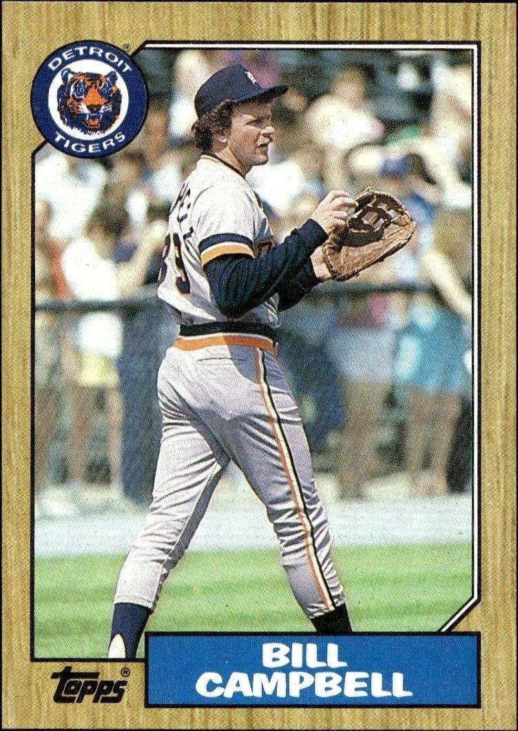 1987 Topps Bill Campbell #674 trading card