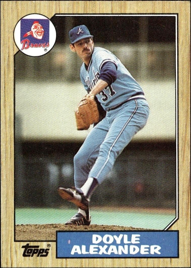 1987 Topps Doyle Alexander #686 trading card