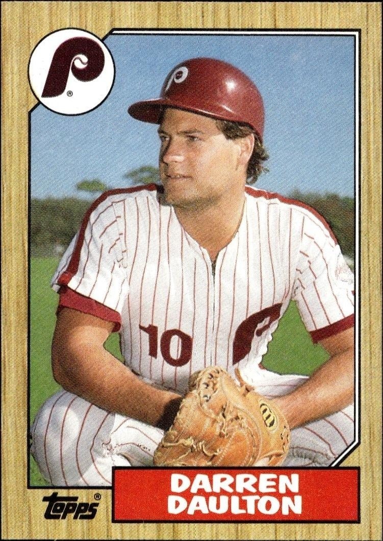 1987 Topps Darren Daulton #636 trading card