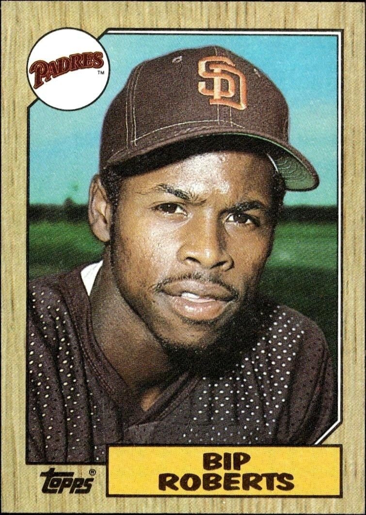 1987 Topps Bip Roberts #637 trading card