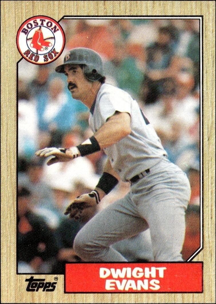 1987 Topps Dwight Evans #645 trading card