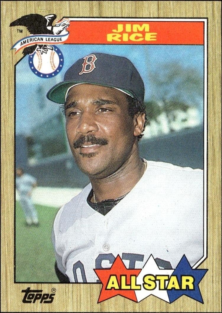 1987 Topps Jim Rice #610 trading card