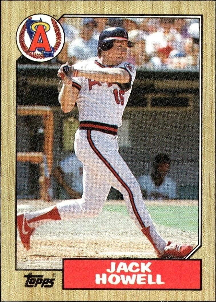 1987 Topps Jack Howell #422 trading card