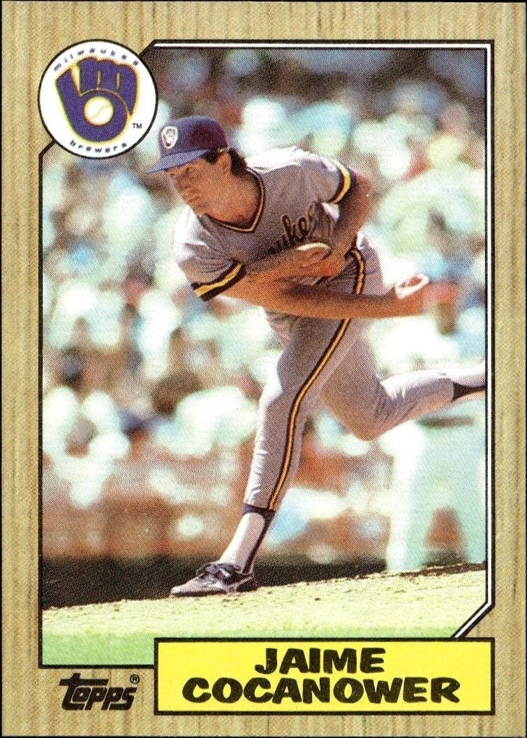 1987 Topps Jaime Cocanower #423 trading card