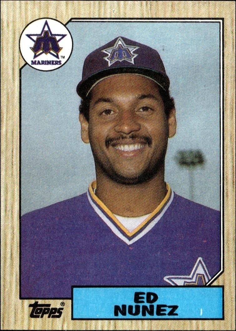 1987 Topps Ed Nunez #427 trading card