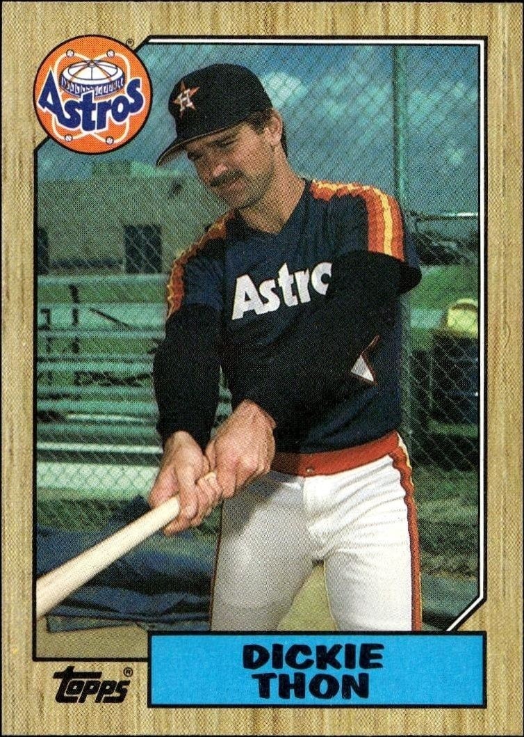 1987 Topps Dickie Thon #386 trading card