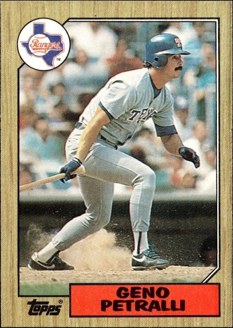 1987 Topps Geno Petralli #388 trading card