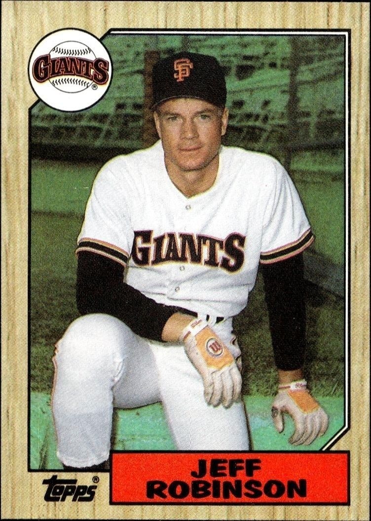 1987 Topps Jeff Robinson #389 trading card