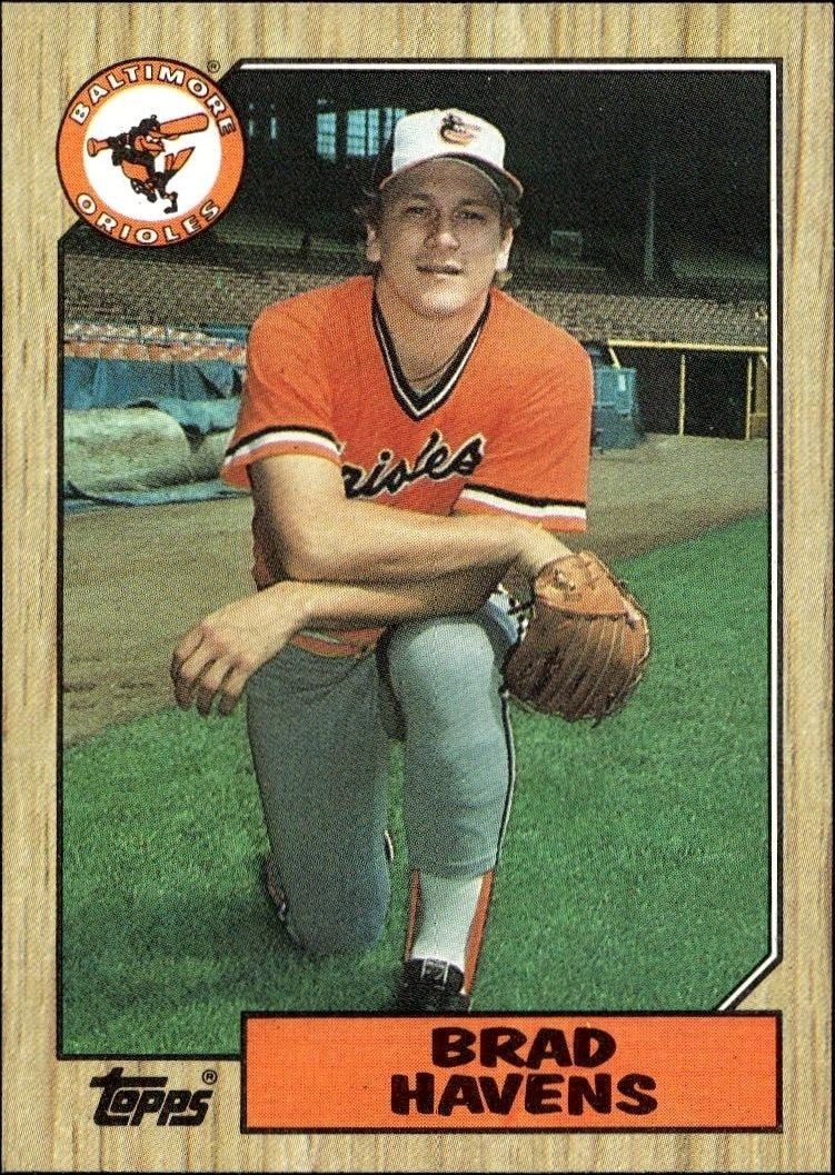 1987 Topps Brad Havens #398 trading card
