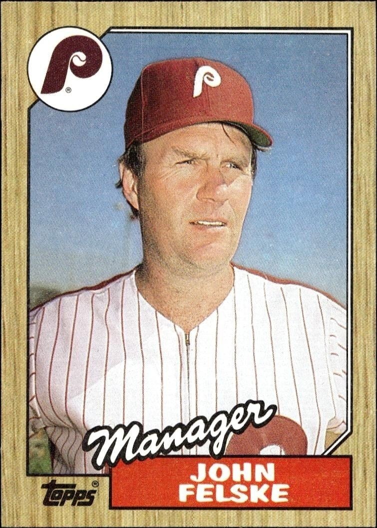1987 Topps John Felske #443 trading card