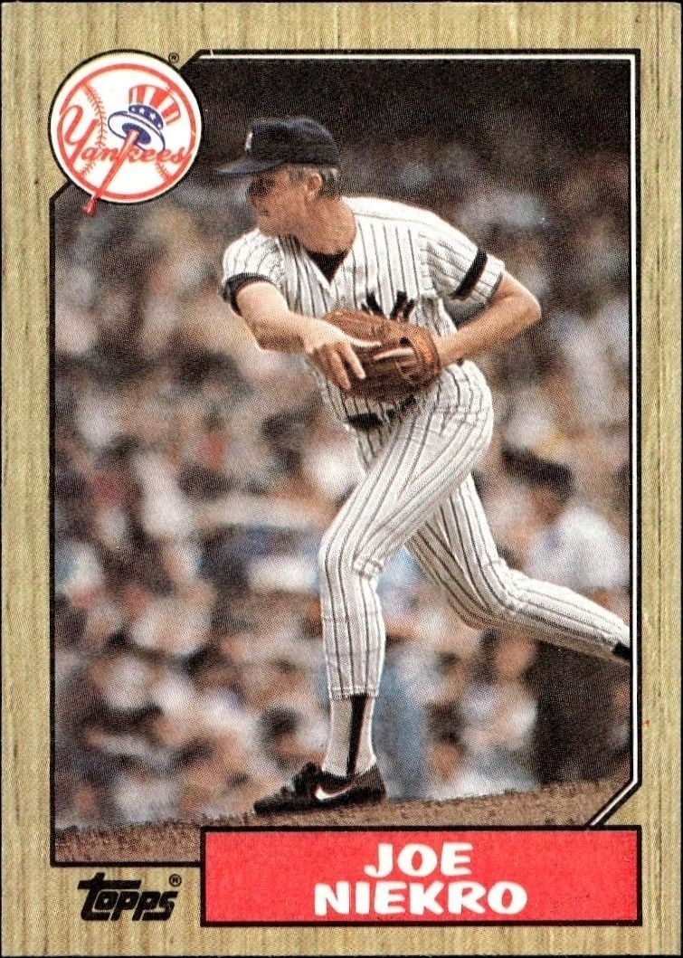1987 Topps Joe Niekro #344 trading card