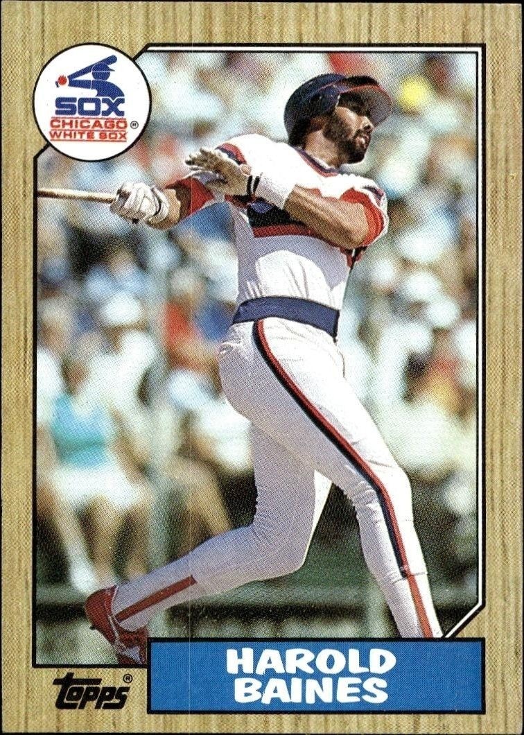 1987 Topps Harold Baines #772 trading card