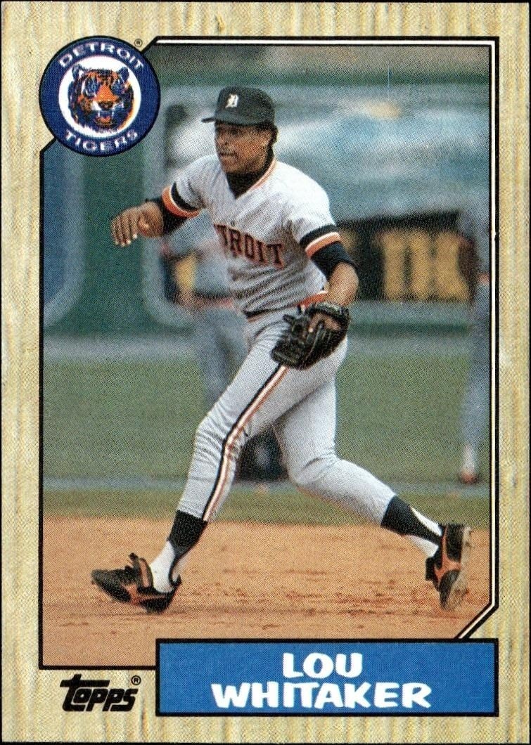1987 Topps Lou Whitaker #661 trading card